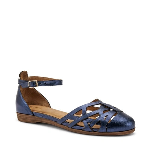 Frau - 03X5 - Ballerina laminata blu