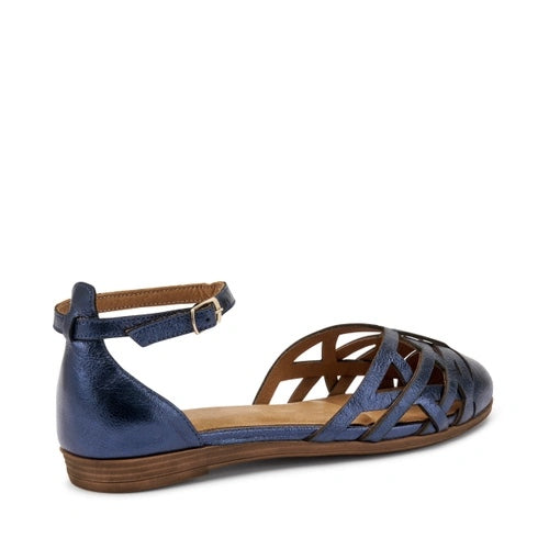 Frau - 03X5 - Ballerina laminata blu