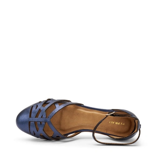 Frau - 03X5 - Ballerina laminata blu