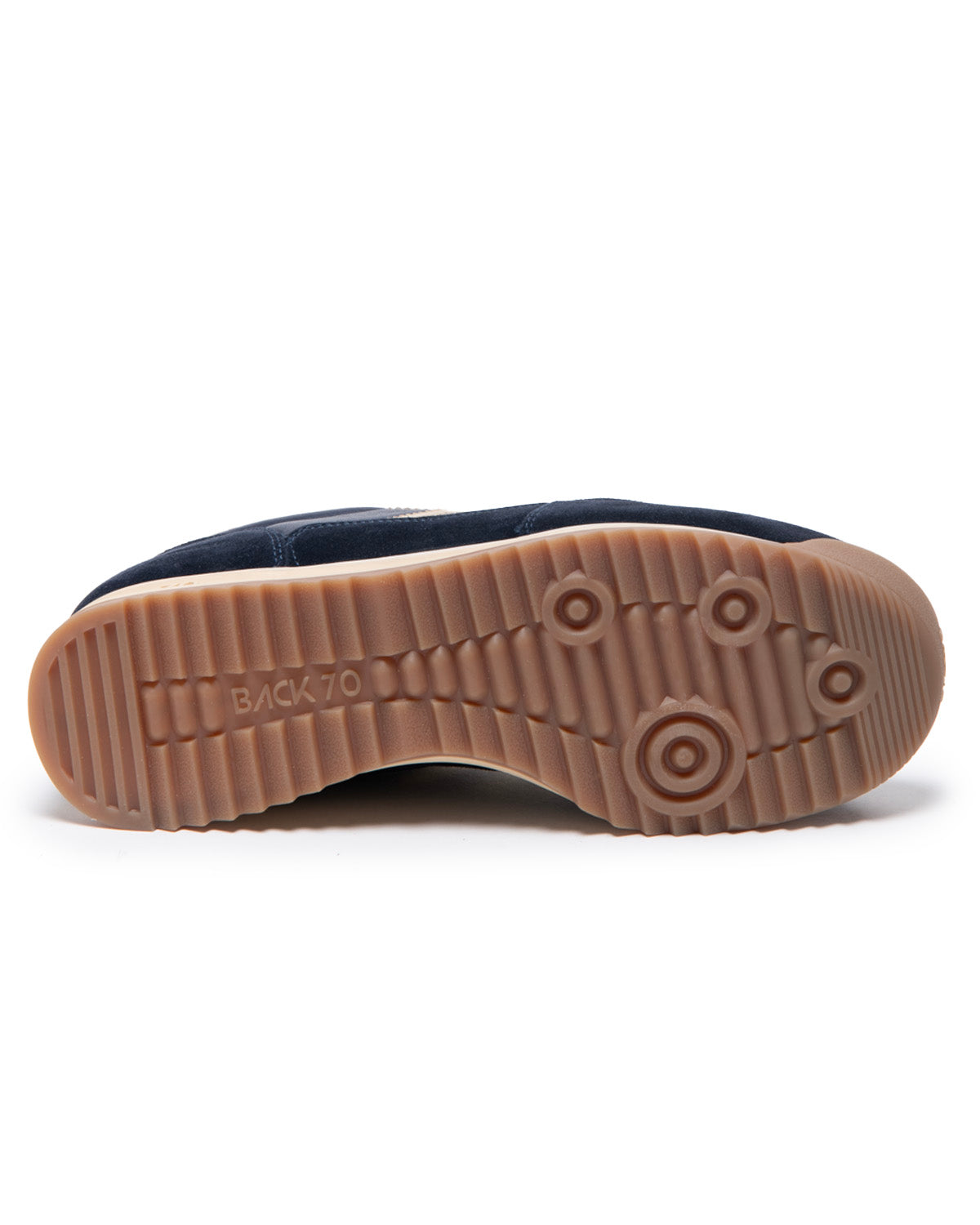 Back 70 - Jogger navy leather suede golden