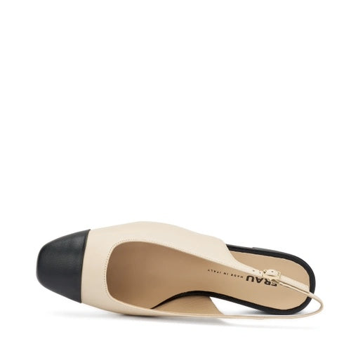 Frau - 91P1 - Slingback con punta a contrasto