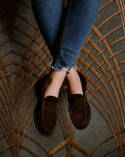 Saxone - Mocassino donna marrone