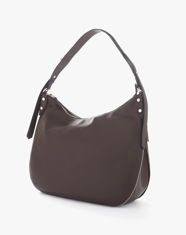 Manila Grace - Borsa Hobo marrone