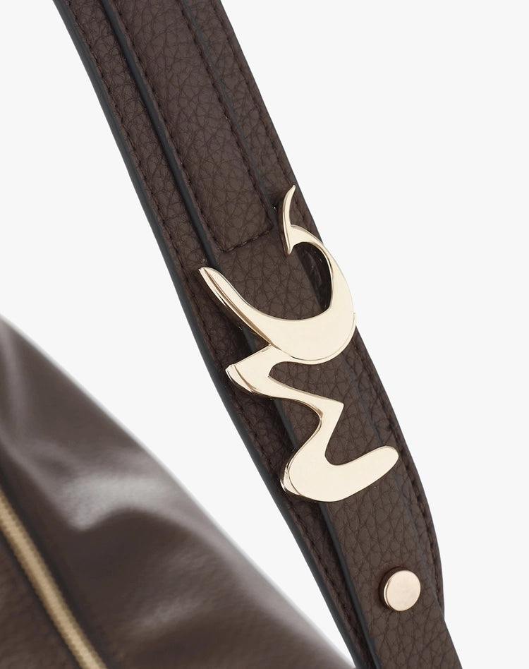 Manila Grace - Borsa Hobo marrone