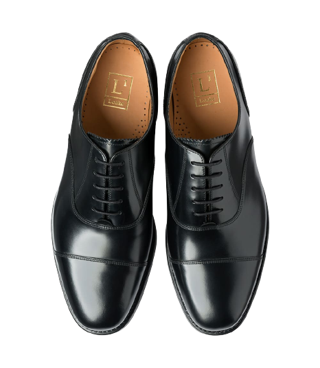 Loake - 300 - Black Polished Oxford