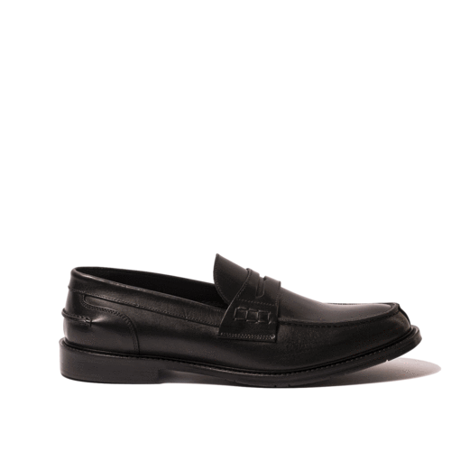 Nicol Sadler - Mocassino nero mezza gomma