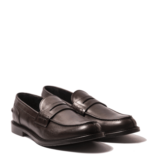 Nicol Sadler - Mocassino marrone mezza gomma