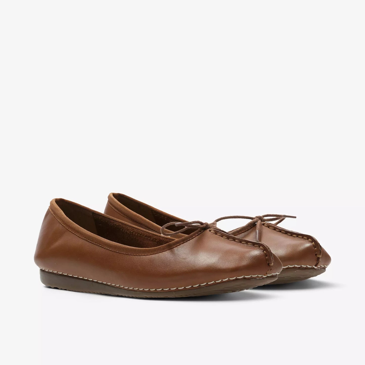 Clarks - Ballerina cuoio