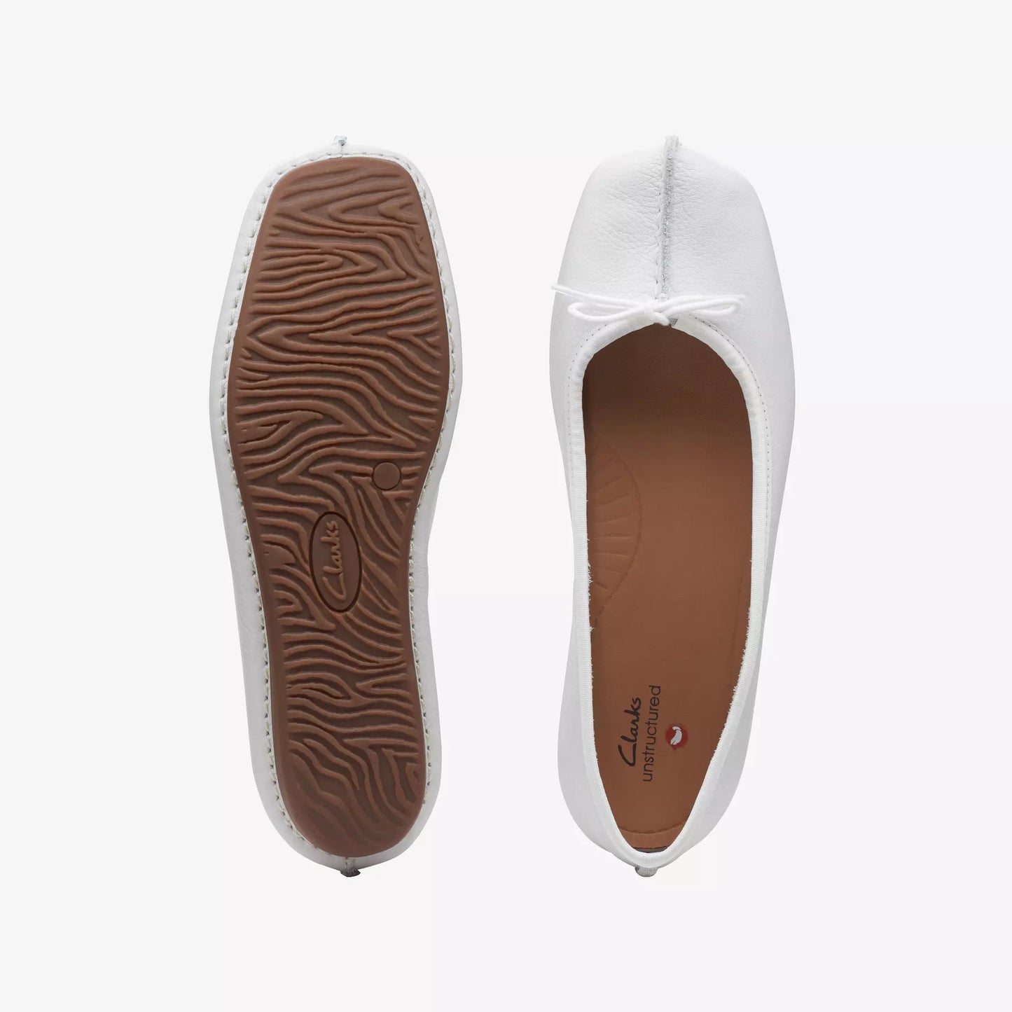 Clarks - Ballerina bianca