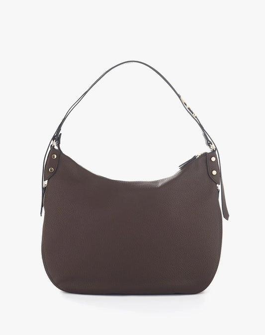 Manila Grace - Borsa Hobo marrone