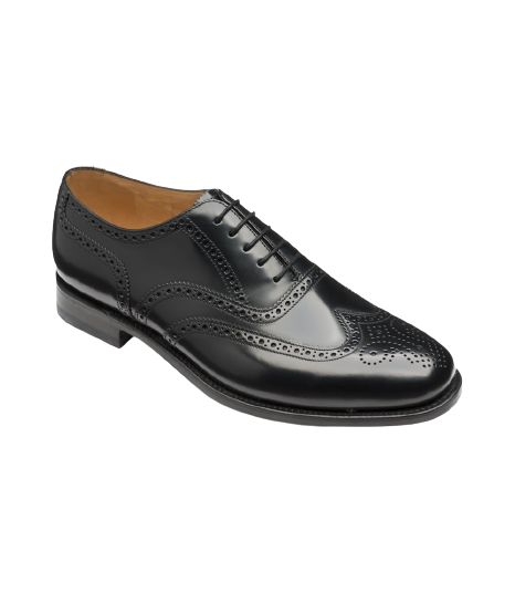 Loake - 202 - Black Polished Brogue