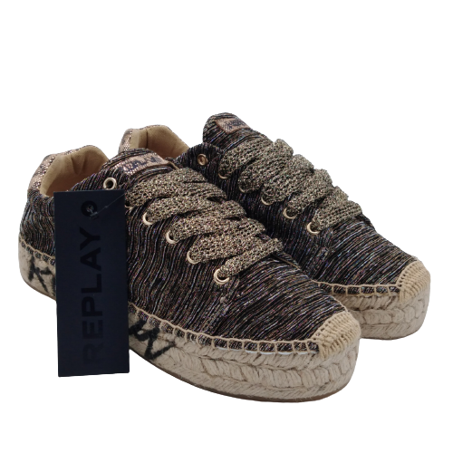 Replay - RF220068T - Espadrillas platino - Poldo Calzature